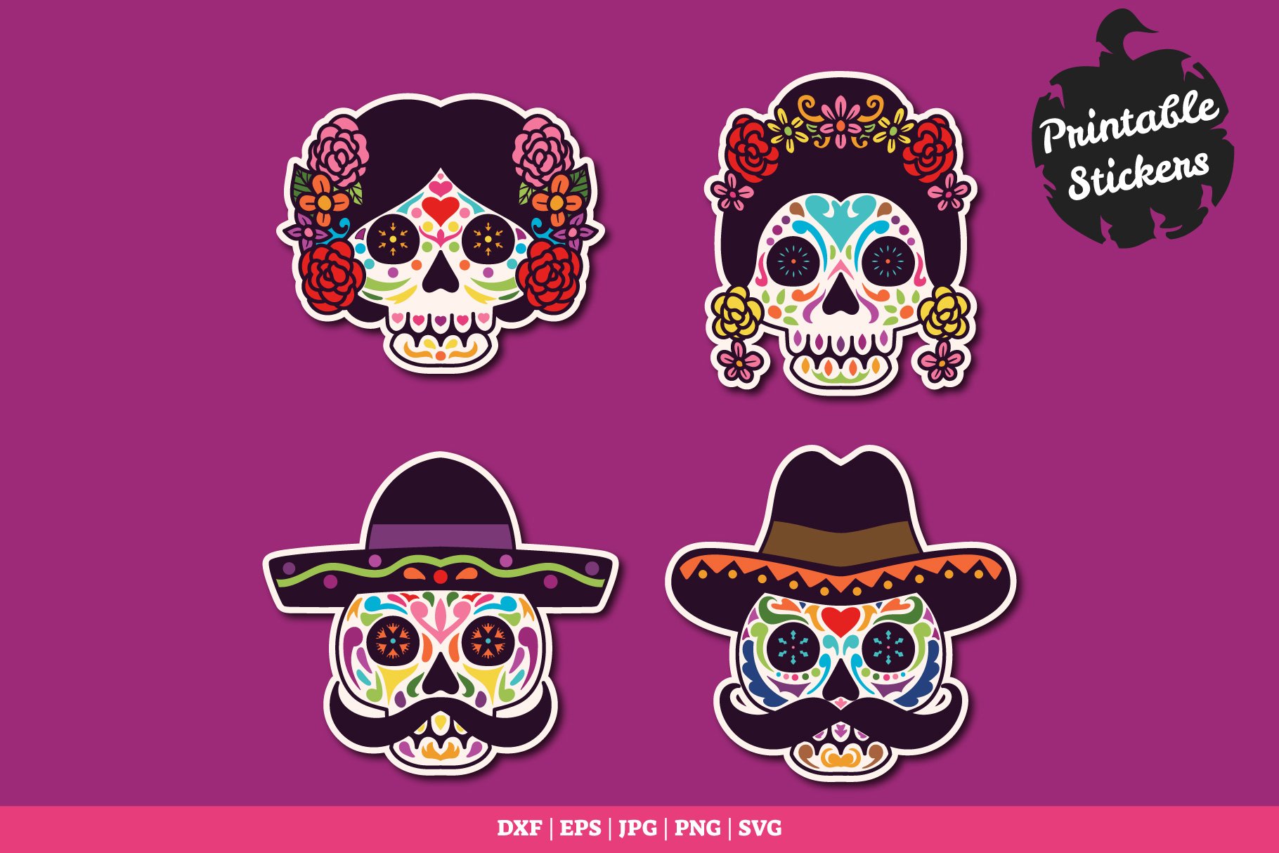 skull Dia de muertos 2