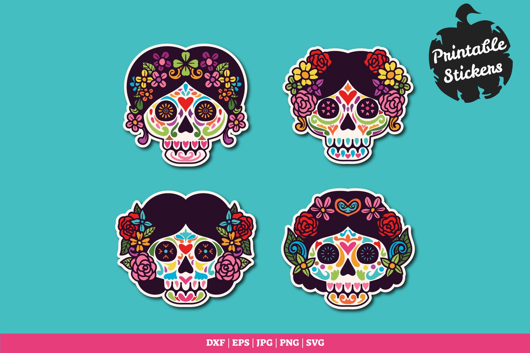 skull Dia de muertos 3