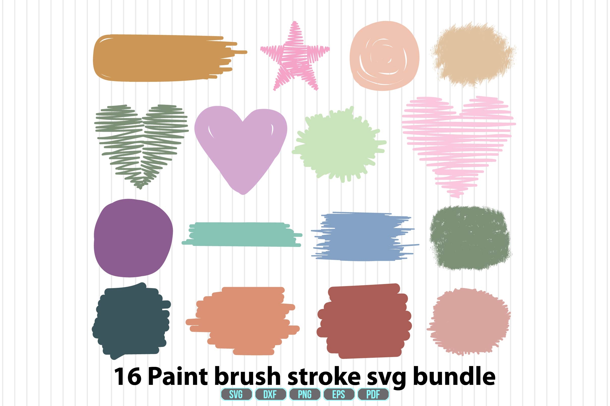 1050 Brush Stroke the Mega Svg Designs Bundle, Keychain Svg 2