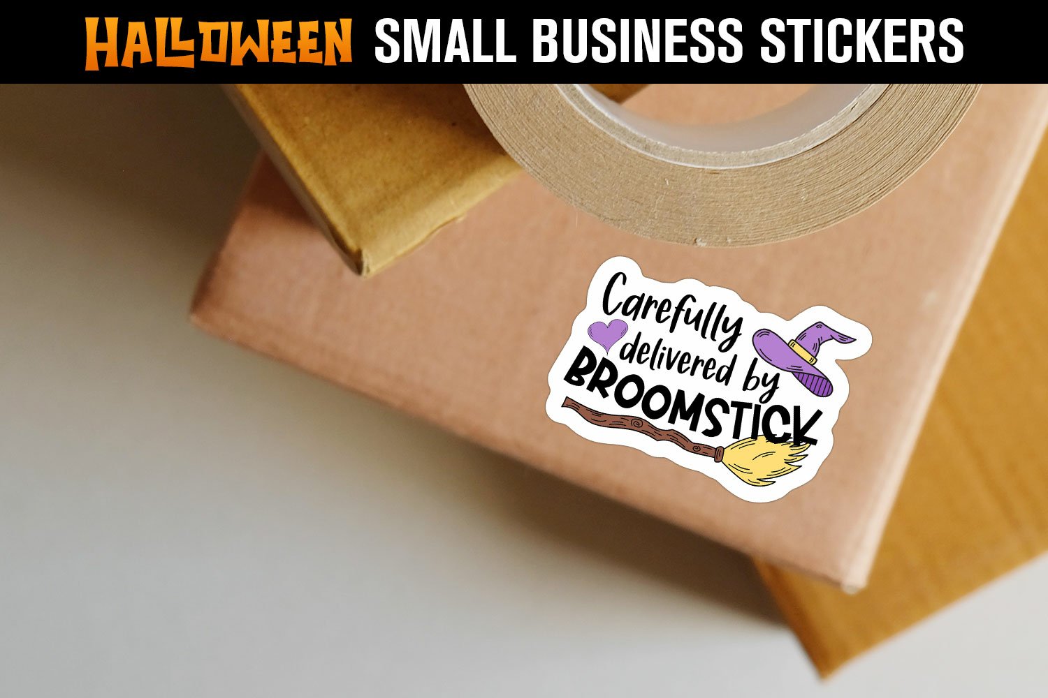 Halloween Small Business Sticker Bundle, Halloween Thank You 2