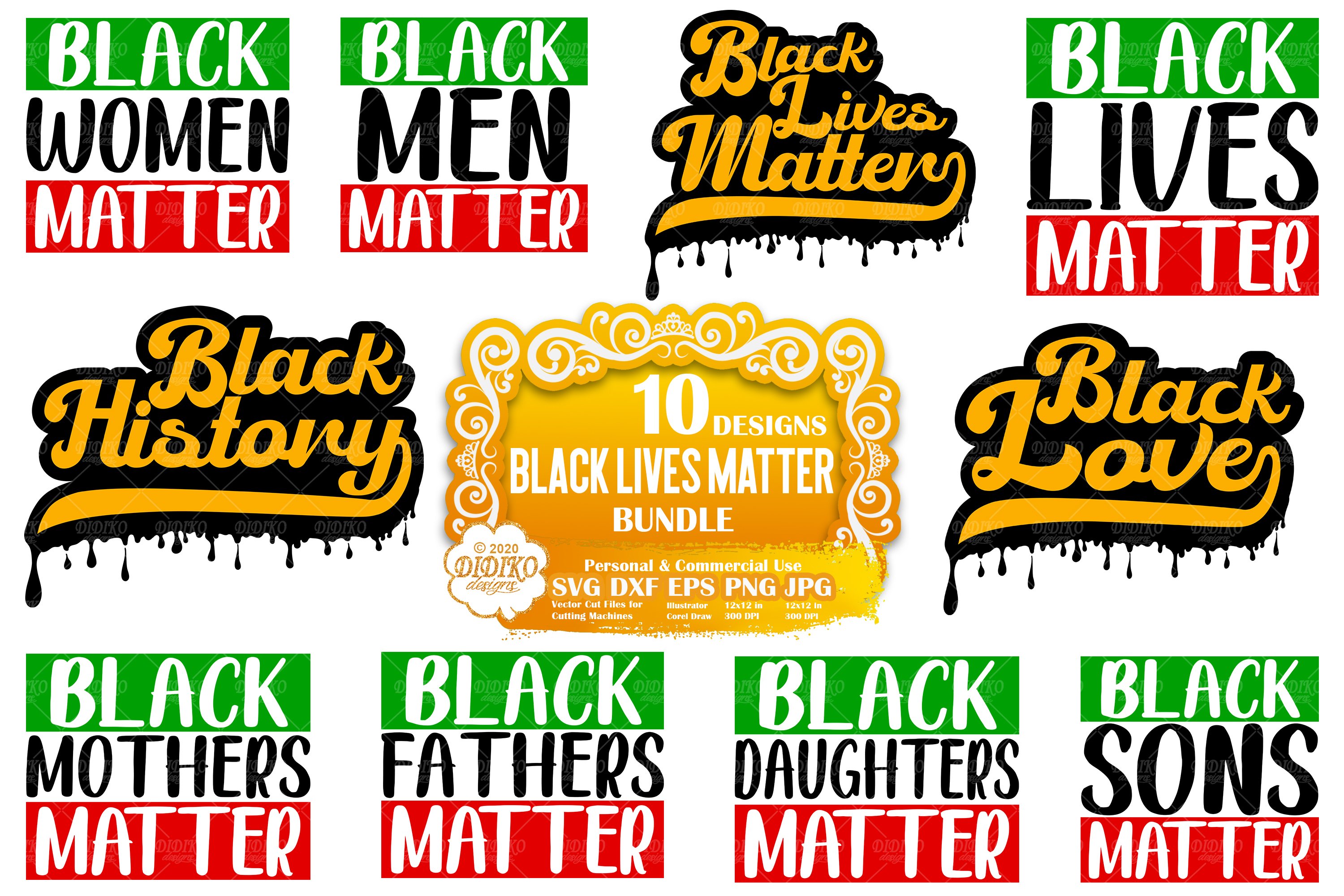 Black Lives Matter SVG Bundle | Black History SVG Bundle