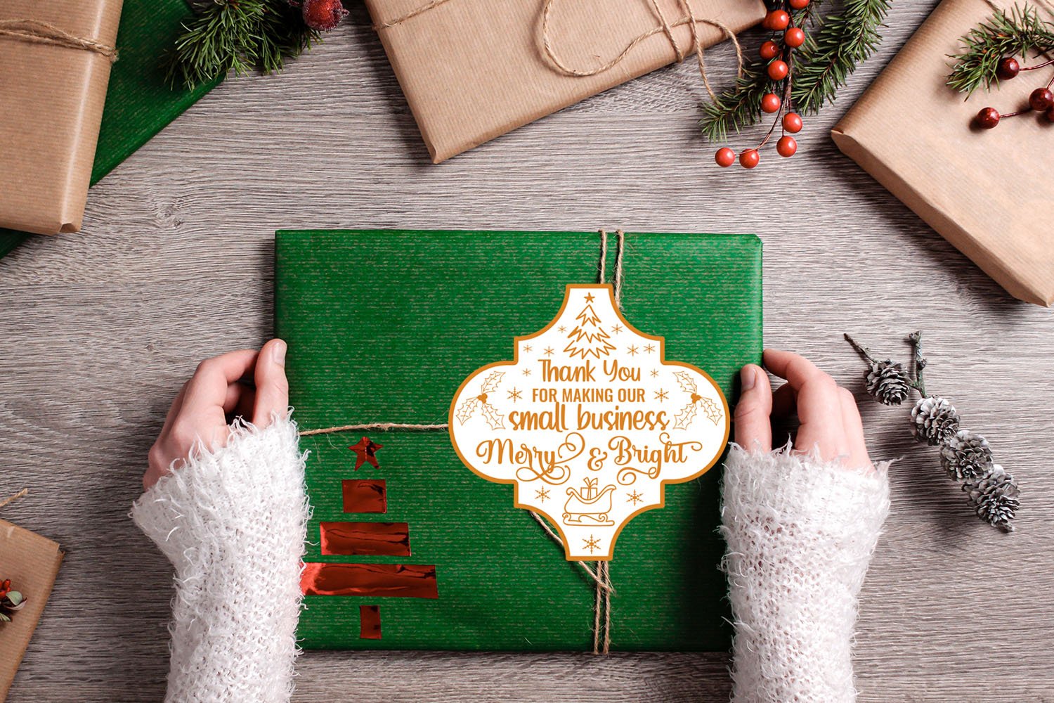 Arabesque I Christmas Small Business Stickers Bundle 2