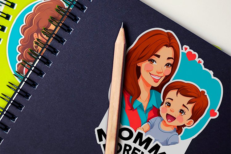 Mommy Forever - Cartoon Sticker Bundle 2