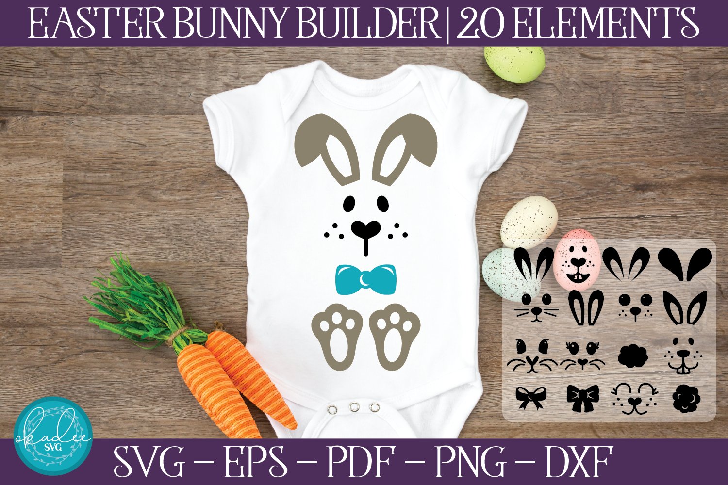 Easter Bunny Bundle | Bunny Builder| Cut Files for Kids