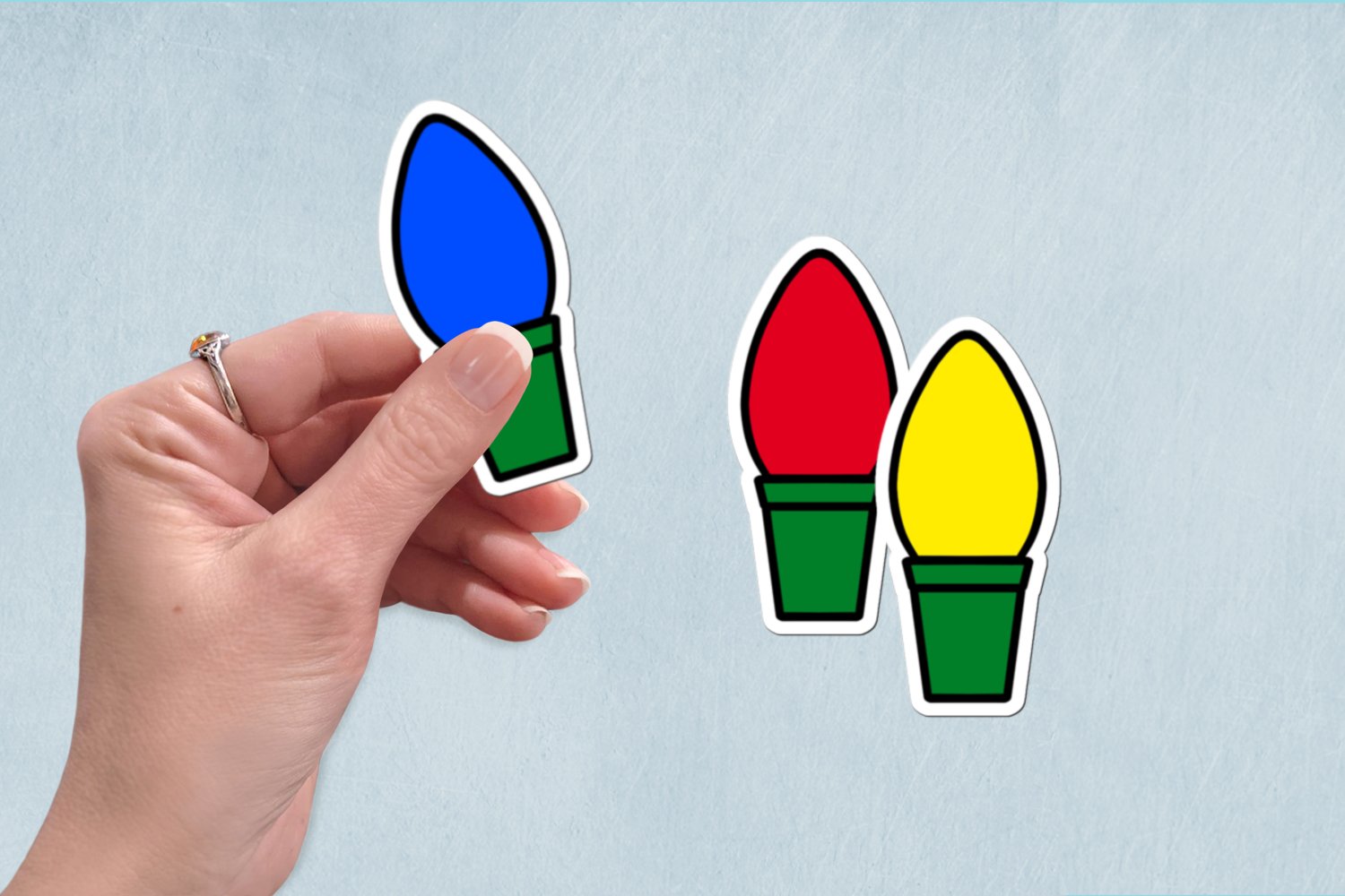 Christmas Stickers, Print   Cut Christmas Stickers 3