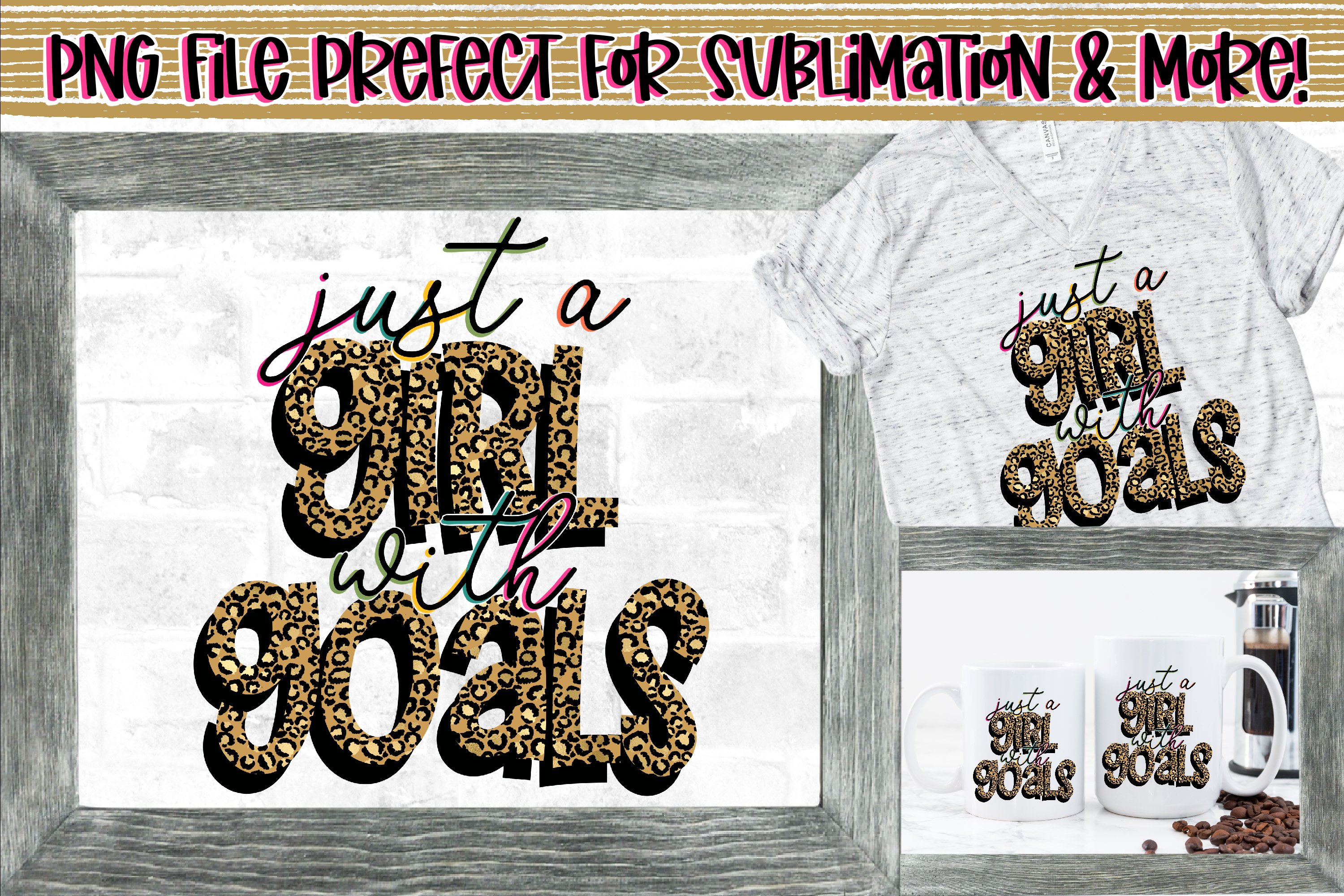 Just A Girl With Dreams|Leopard Print|Sublimation   More!