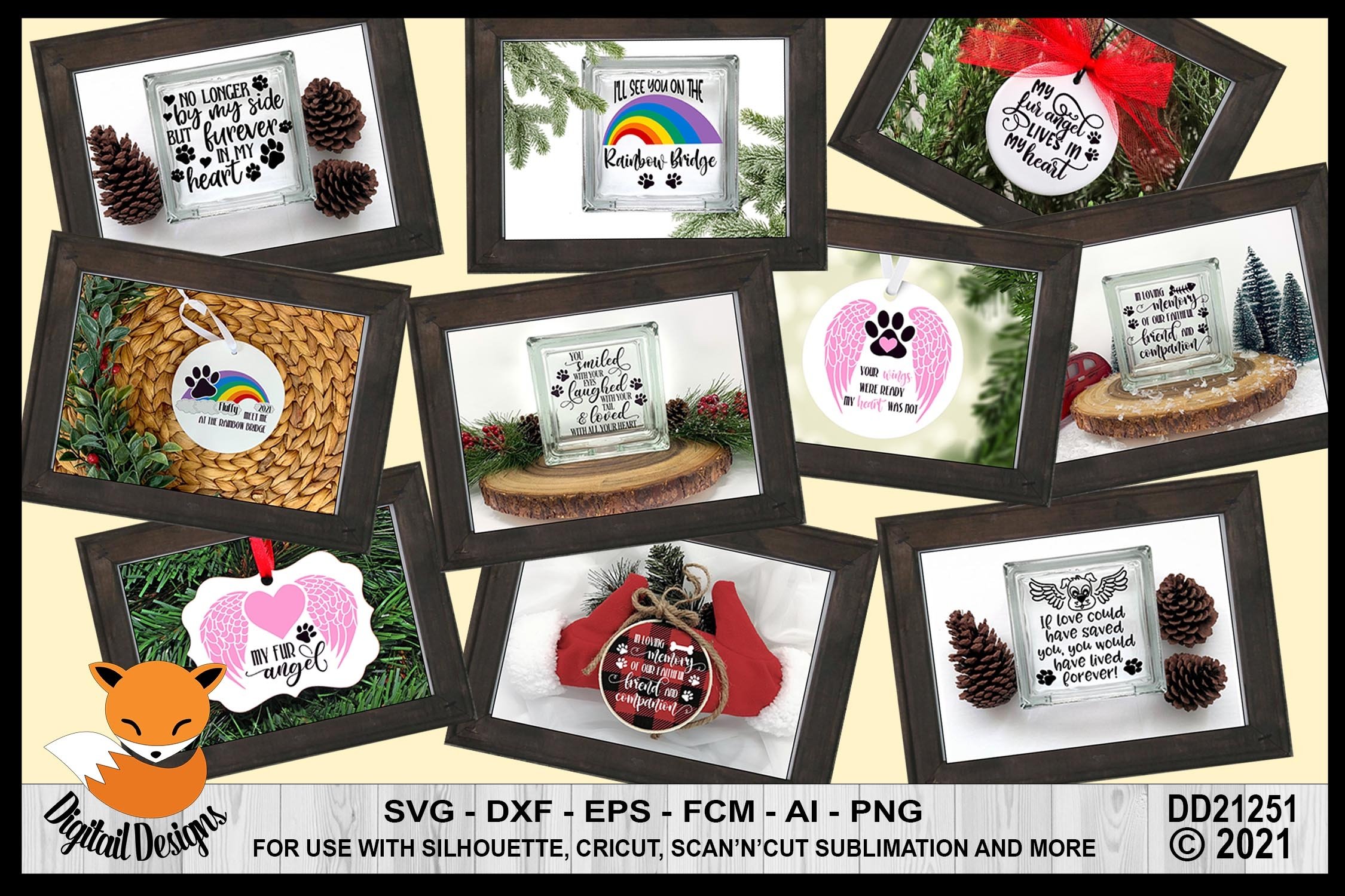 Pet Memorial SVG Quotes Bundle
