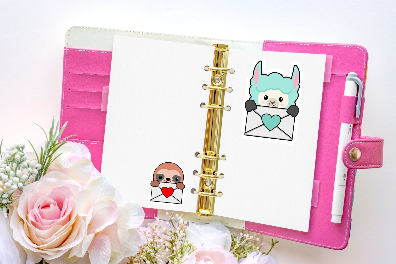 Cute Animal Mail sticker bundle - 12 Designs 2