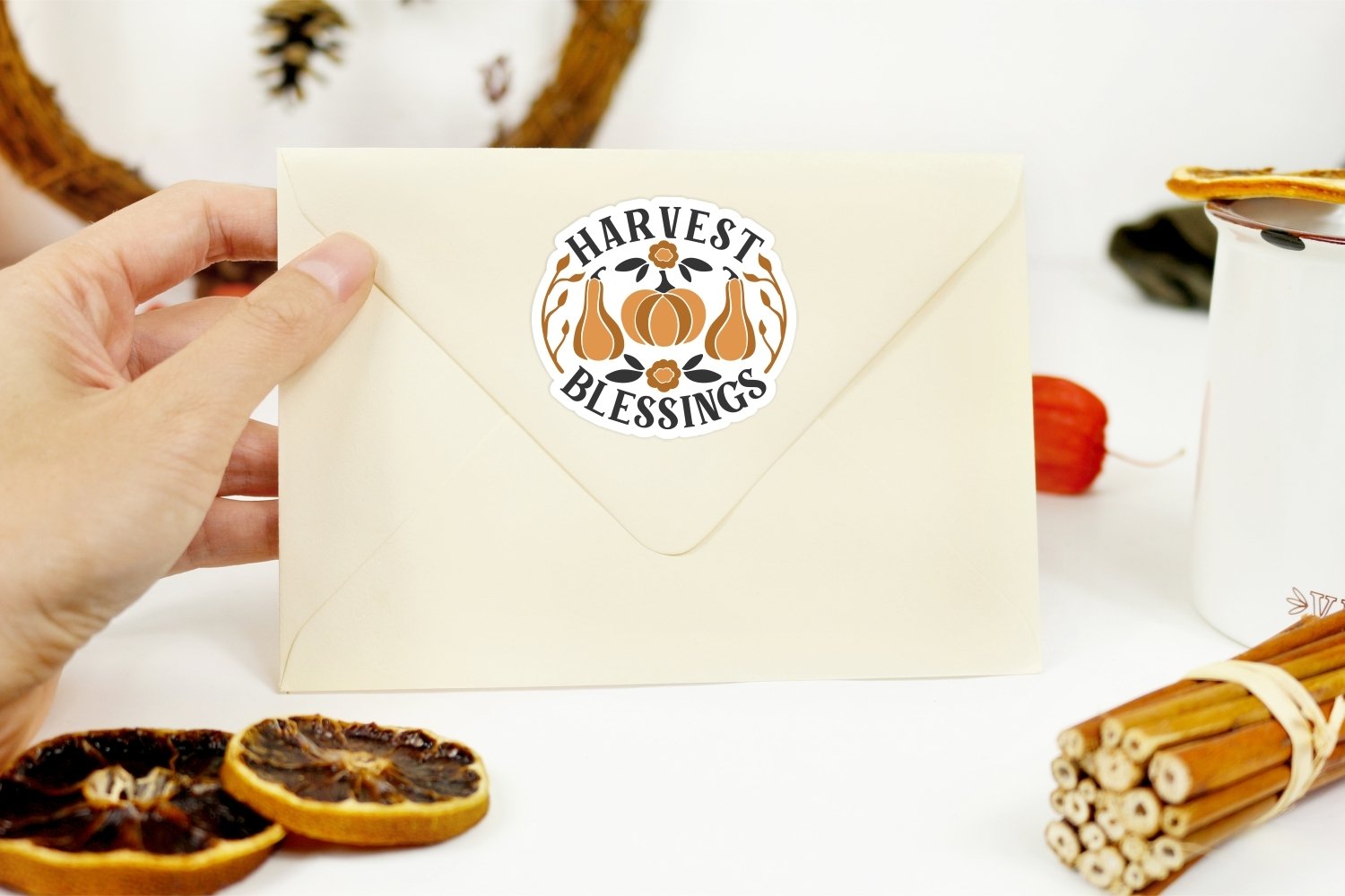 Farmhouse Thanksgiving Stickers | Fall sticker Bundle 3