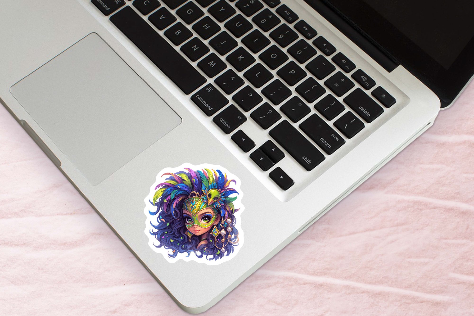 Mardi Gras Sticker Pack - Fashion Girls Printable Stickers 3