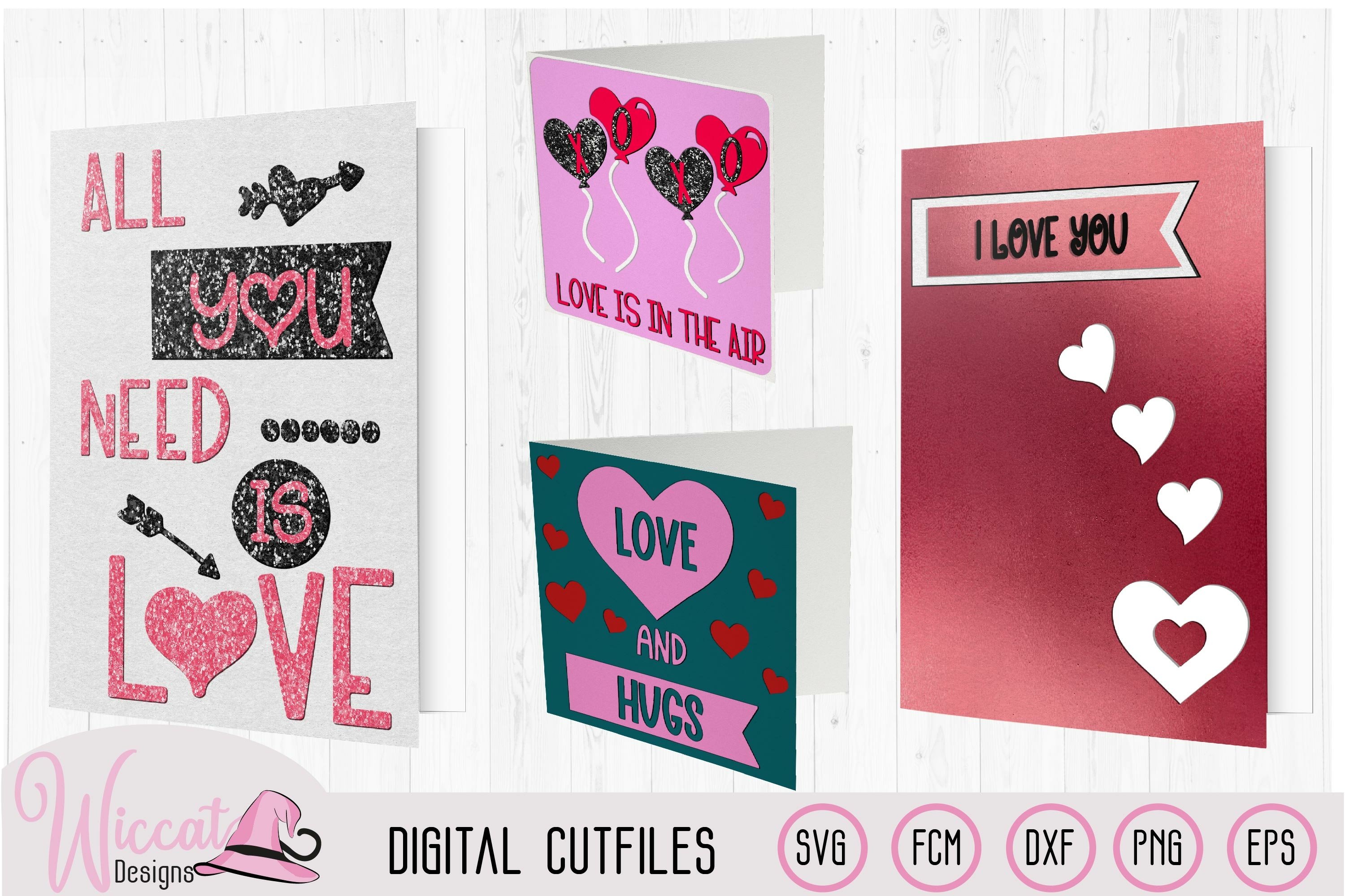 Valentine card template bundle svg,