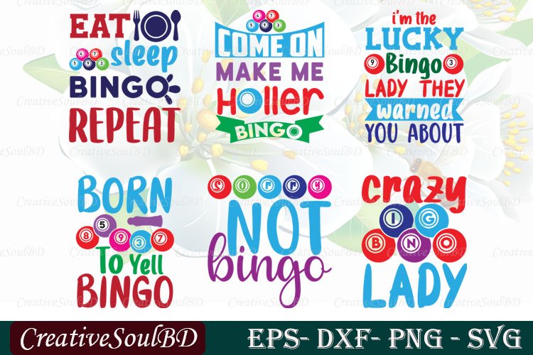 Bingo SVG Cut File, Born to yell Bingo Svg, Crazy Bingo Lady