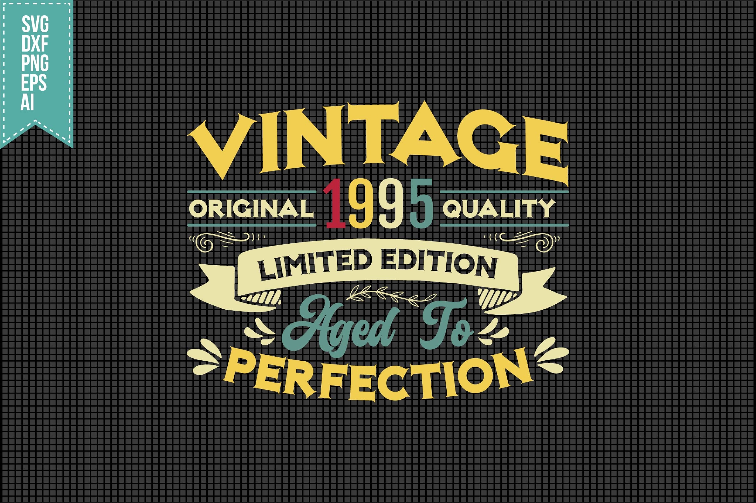 Vintage Birthday T-shirt Design 1981-1995 Svg Bundle 2
