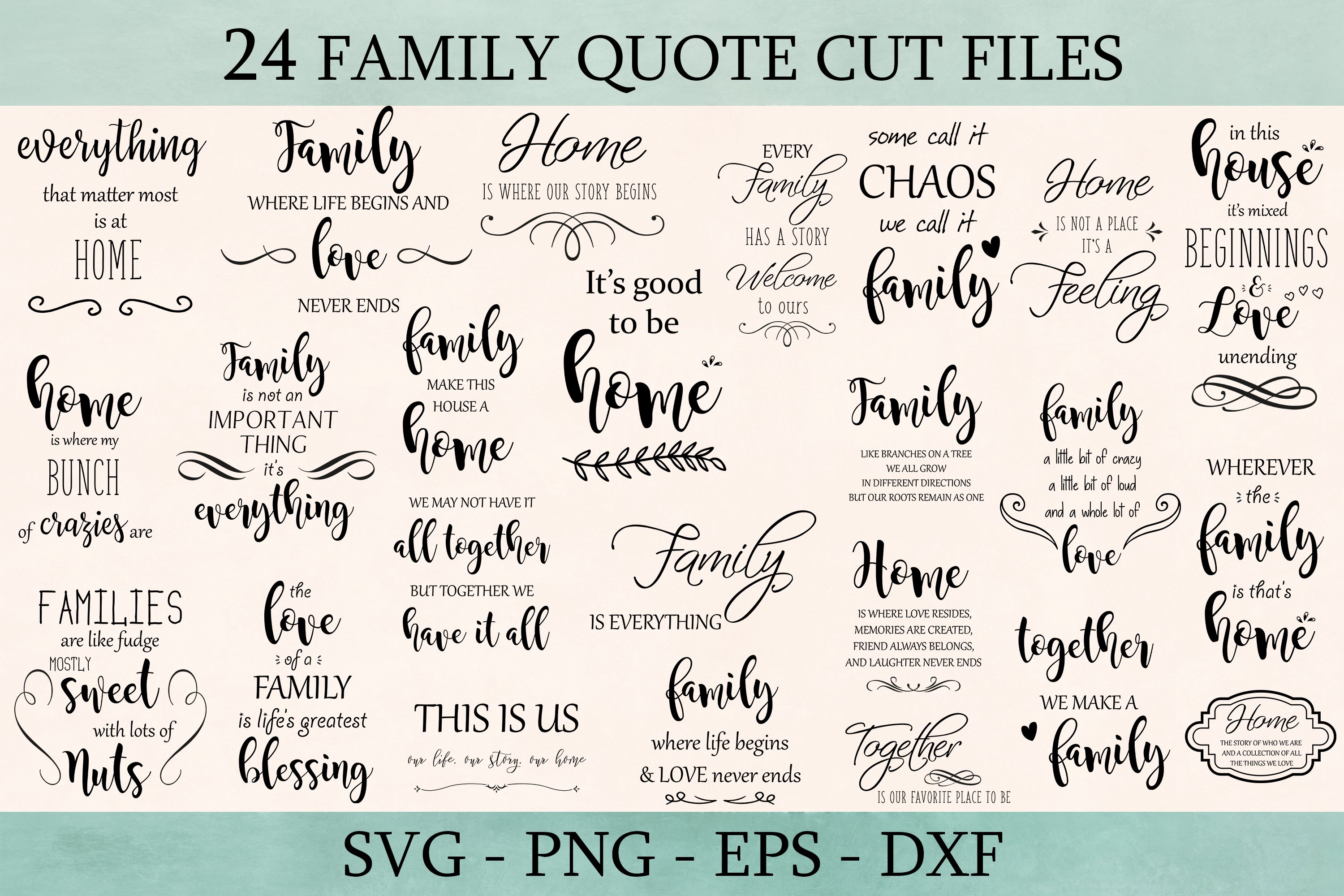 Home Svg Mega Bundle, Family Svg, Cat Svg, Dog Svg, Book Svg 2