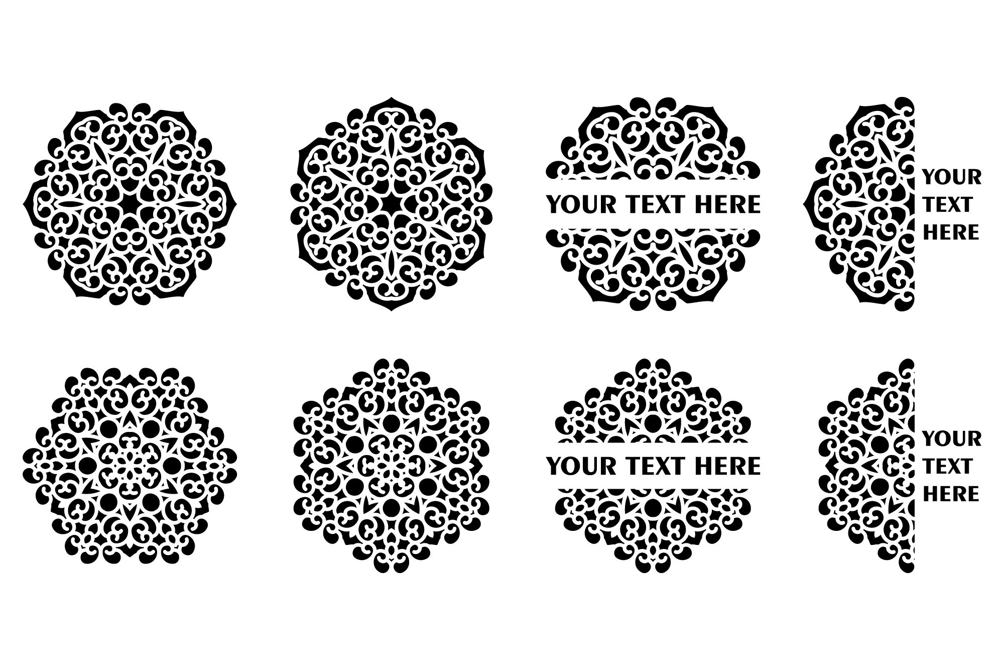 Mandala Monogram SVG, Mandala Monogram Bundle, Mandala SVG 2