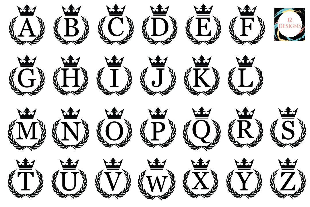 Crown monogram bundle 2