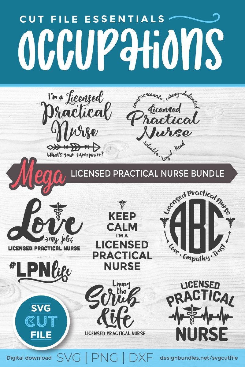 LPN svg bundle - 8 licensed practical nurse svg files 3
