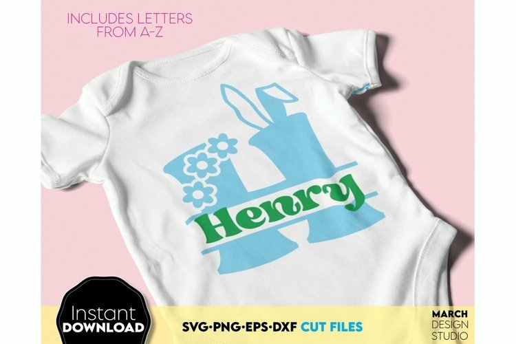 Easter Bunny Monogram | Kids Monogram | Easter Letters 3