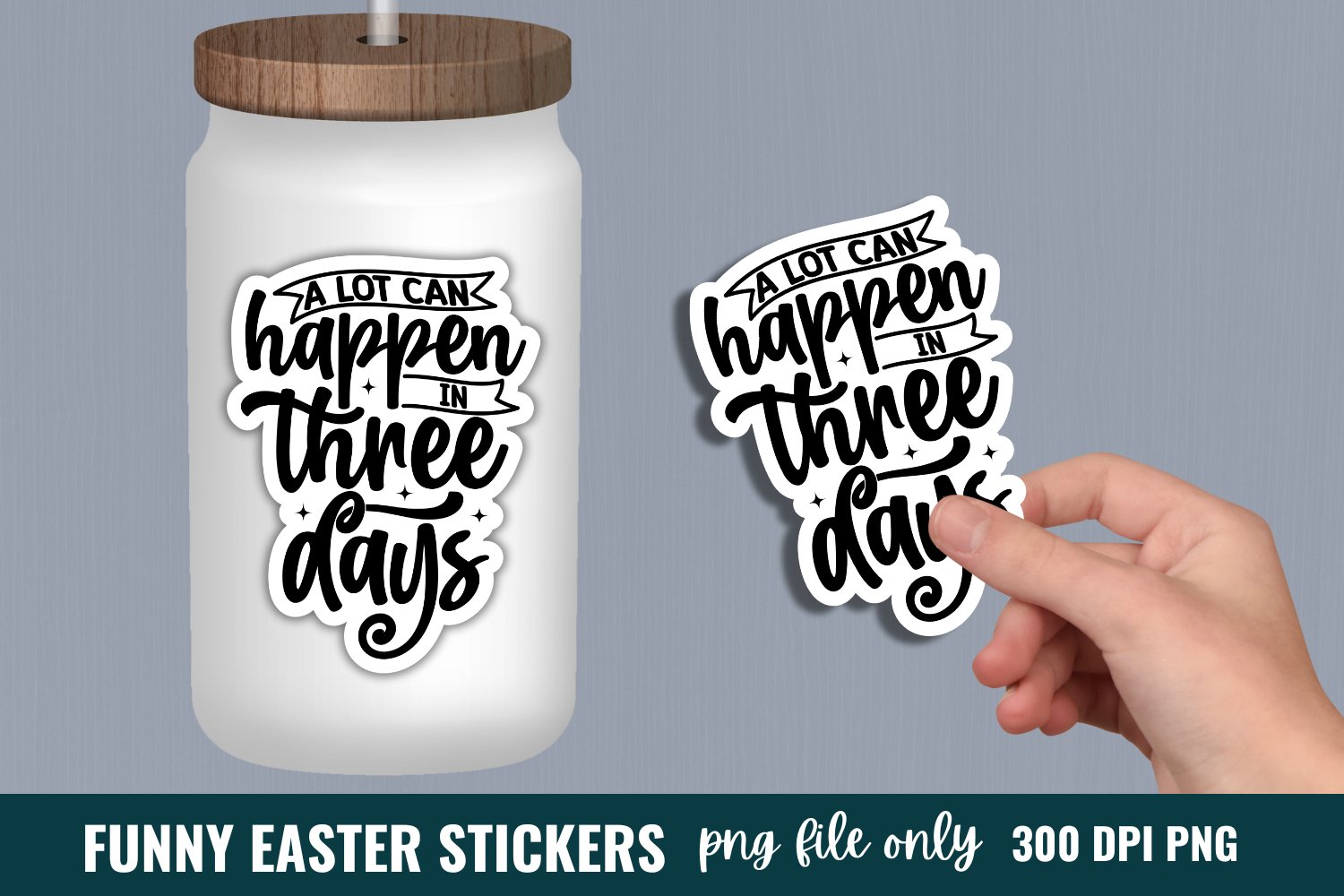 Funny Easter Sticker Bundle, Easter Sticker Bundle 2