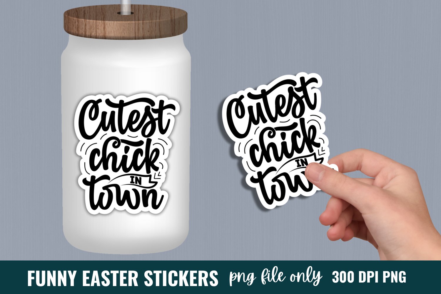 Funny Easter Sticker Bundle, Easter Sticker Bundle 3