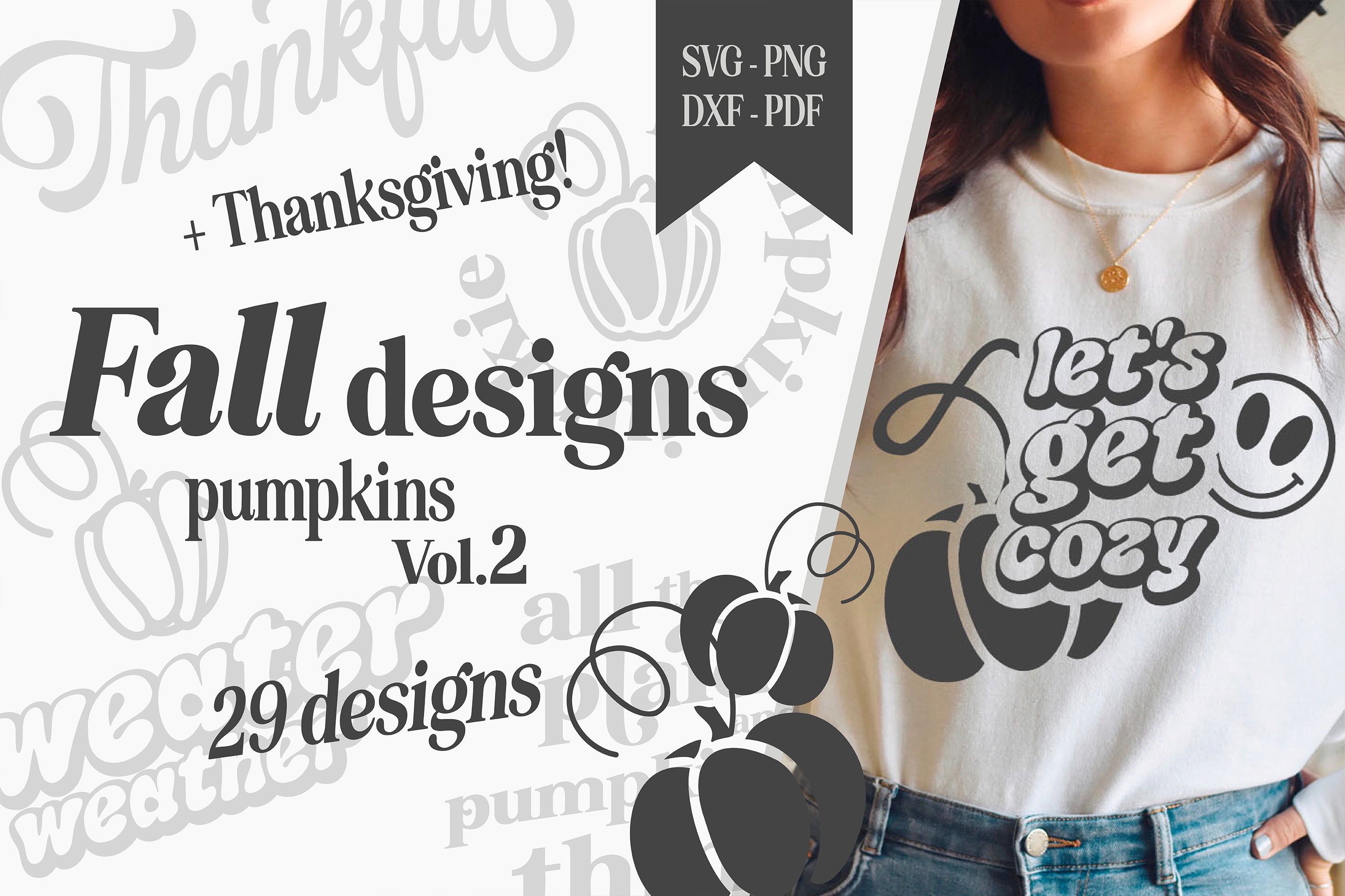 fall big bundle svg sublimation pumpkins thanksgiving