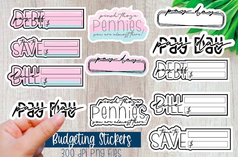 Budget Sticker Bundle|Pay day stickers|Stickers