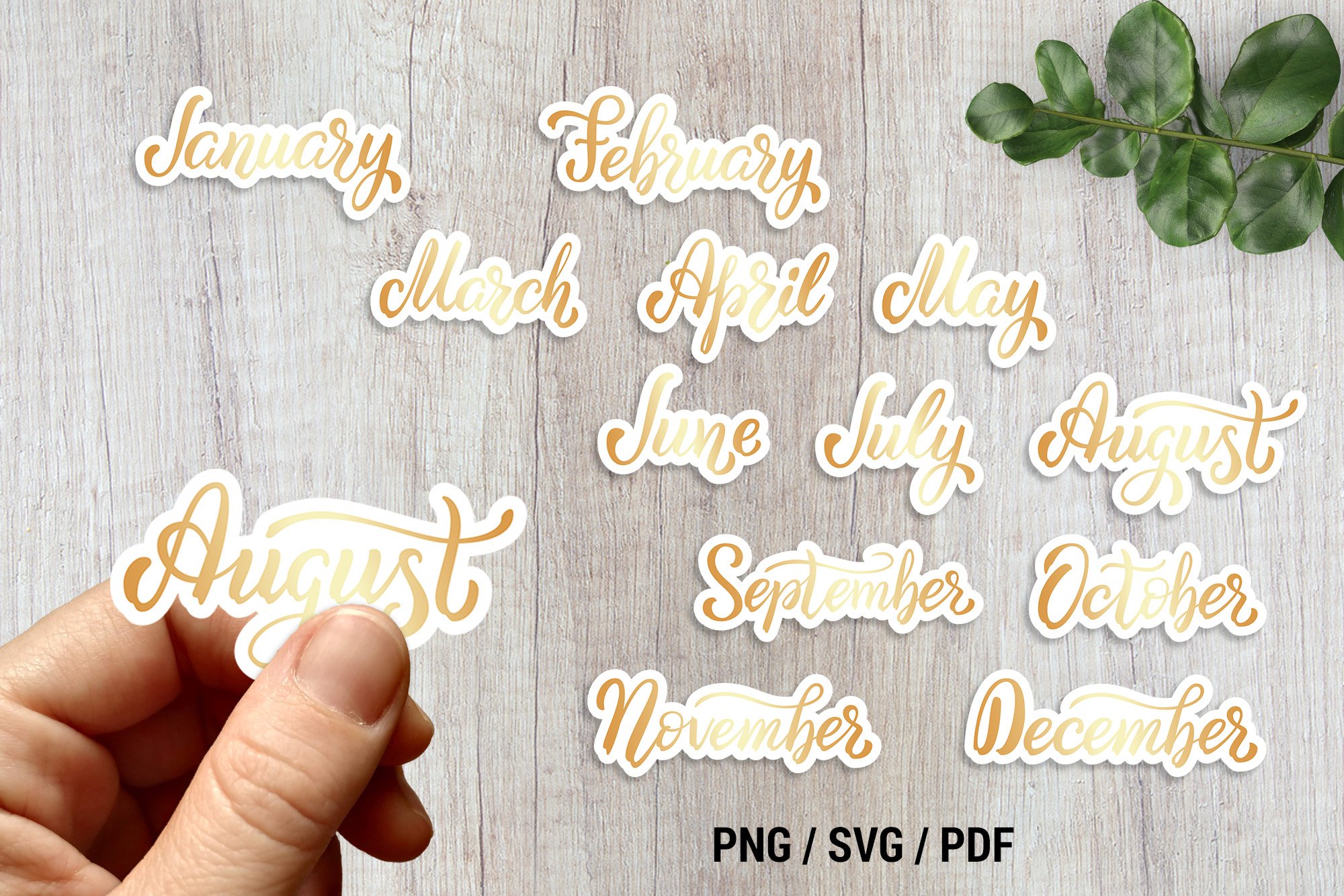 Planner stickers Bundle | 108 months print and cut stickers 3