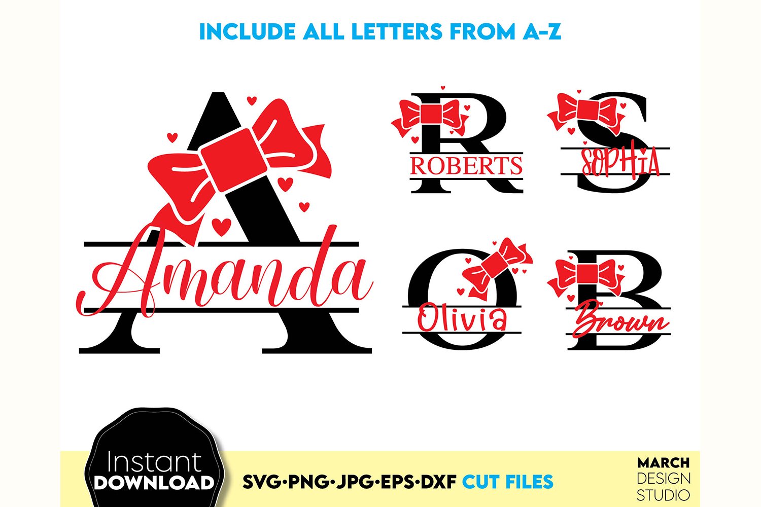 Monogram SVG, Christmas Monogram SVG, Monogram SVG Files