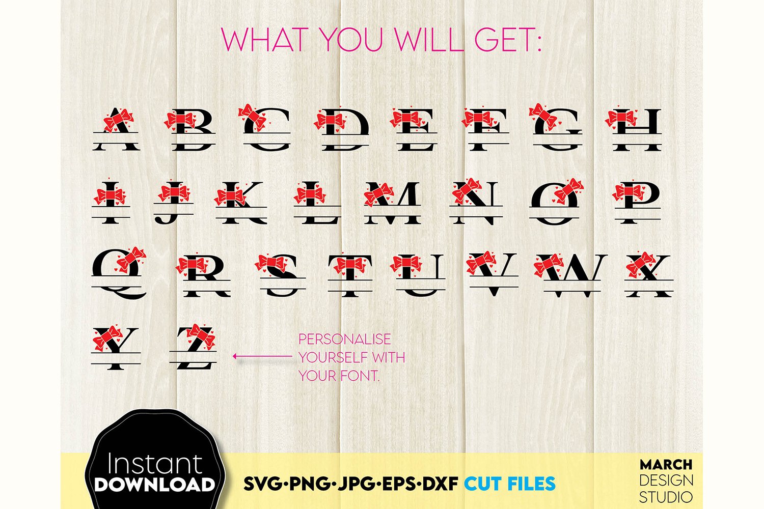 Monogram SVG, Christmas Monogram SVG, Monogram SVG Files 3