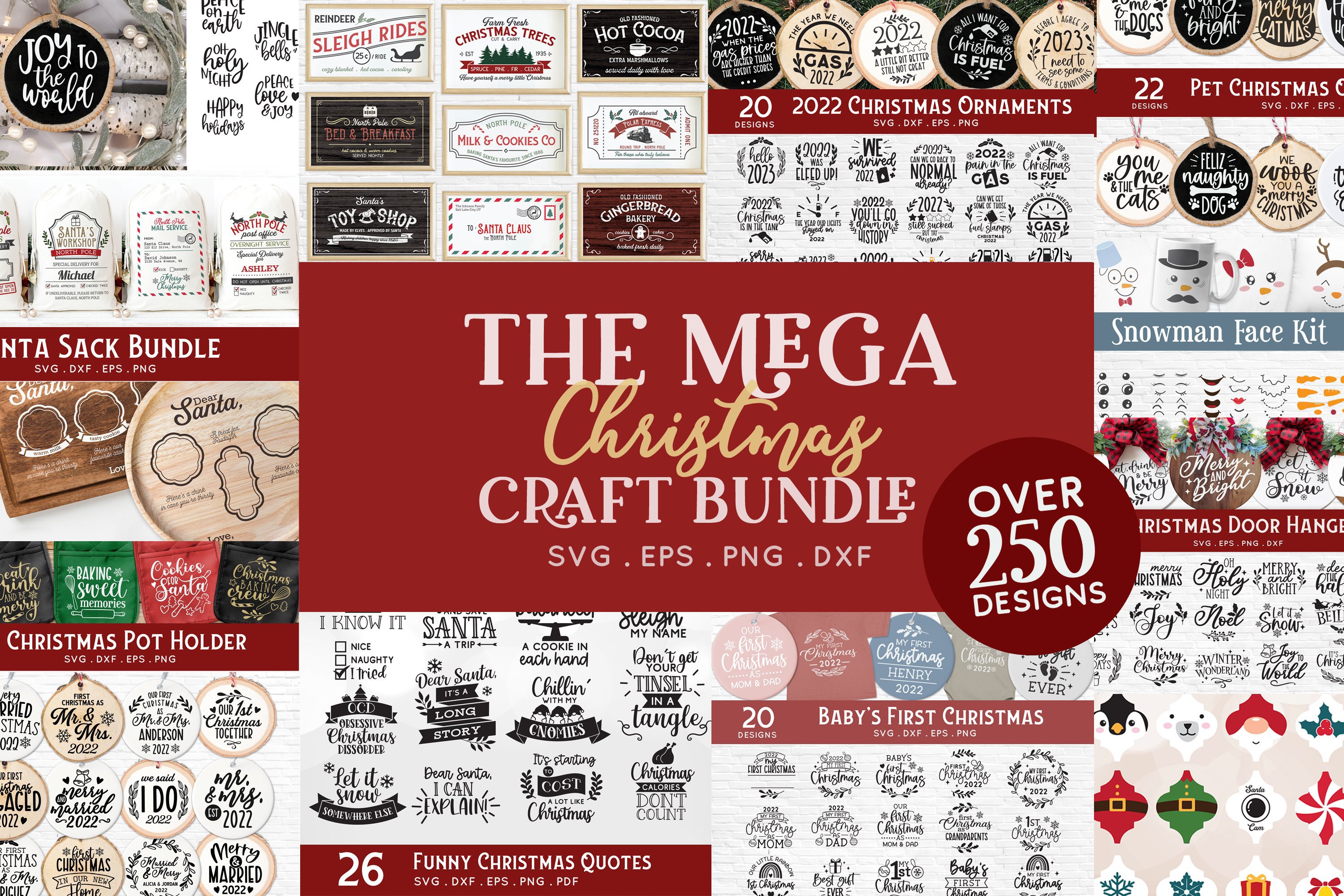 The Mega Christmas Craft svg Bundle - Christmas svg bundle