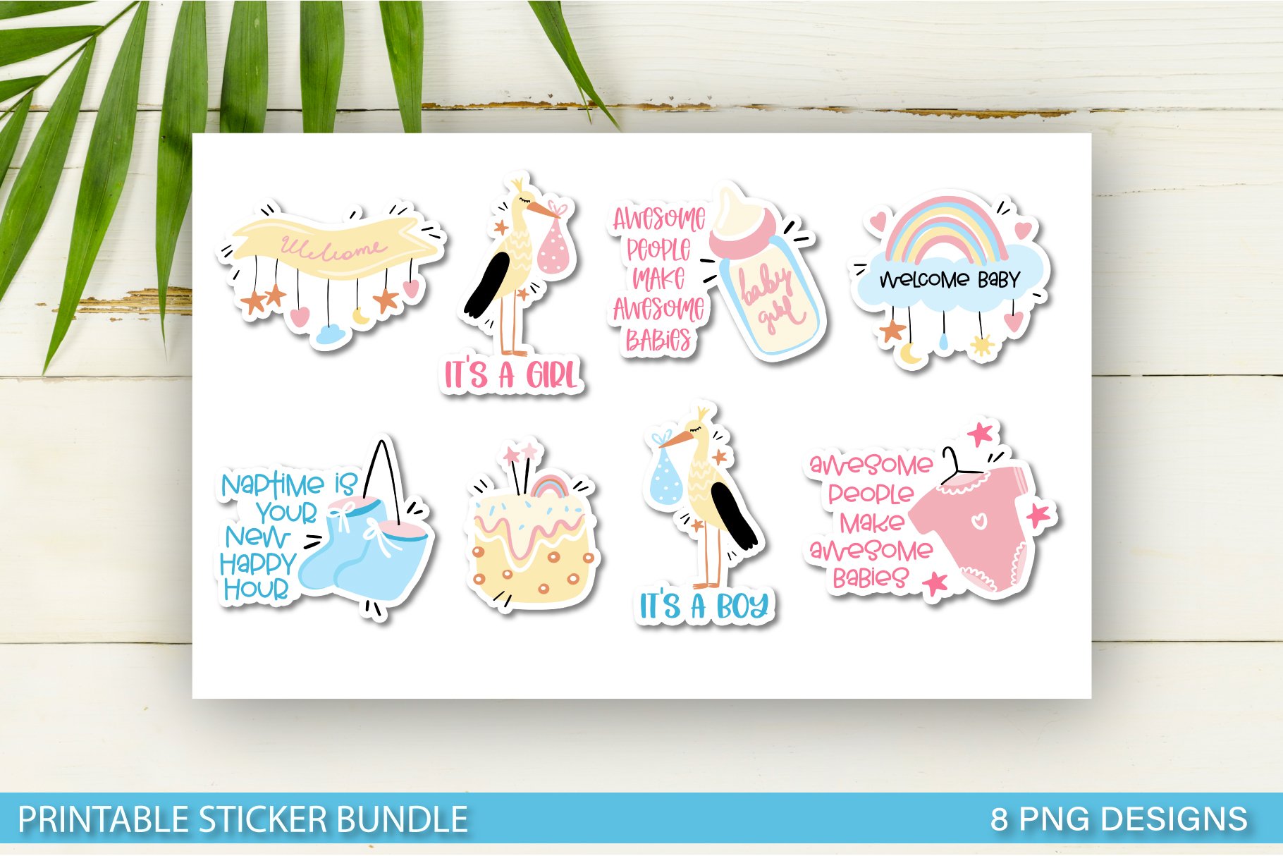 Baby Shower Sticker Bundle | Baby printable sticker 3