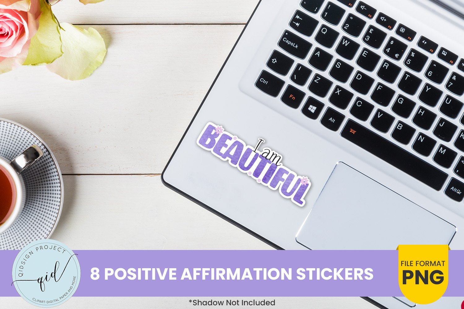 8 Watercolor Positivie Affirmation Stickers 3