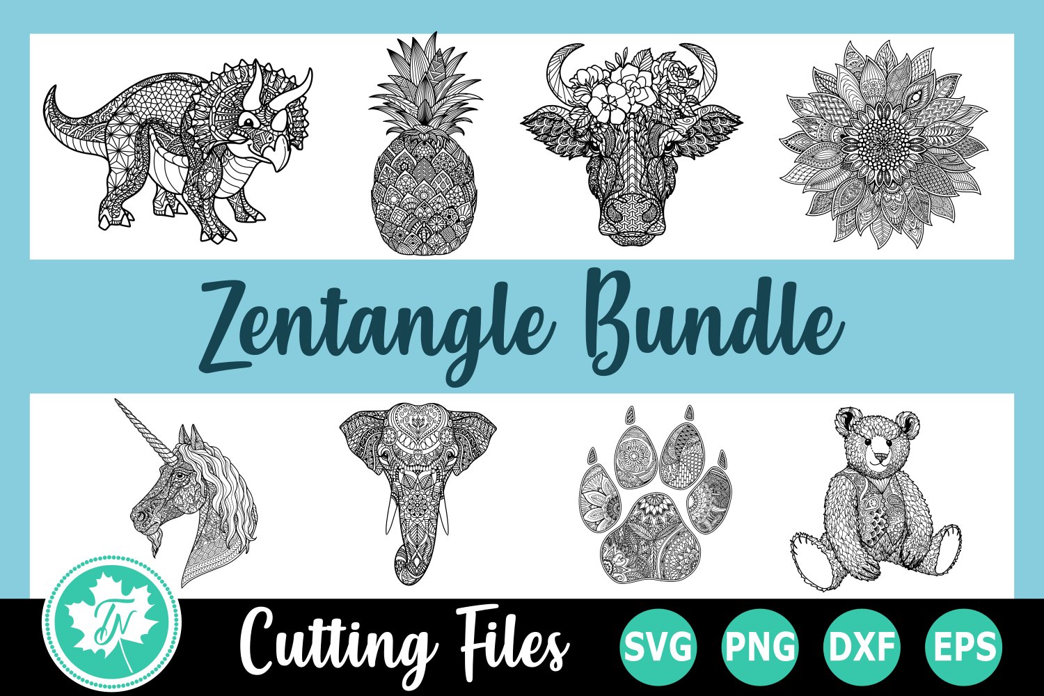 Zentangle SVG Cut File Bundle