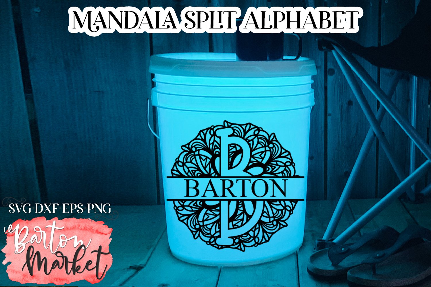 Mandala Split Letters Bundle for Crafters 2