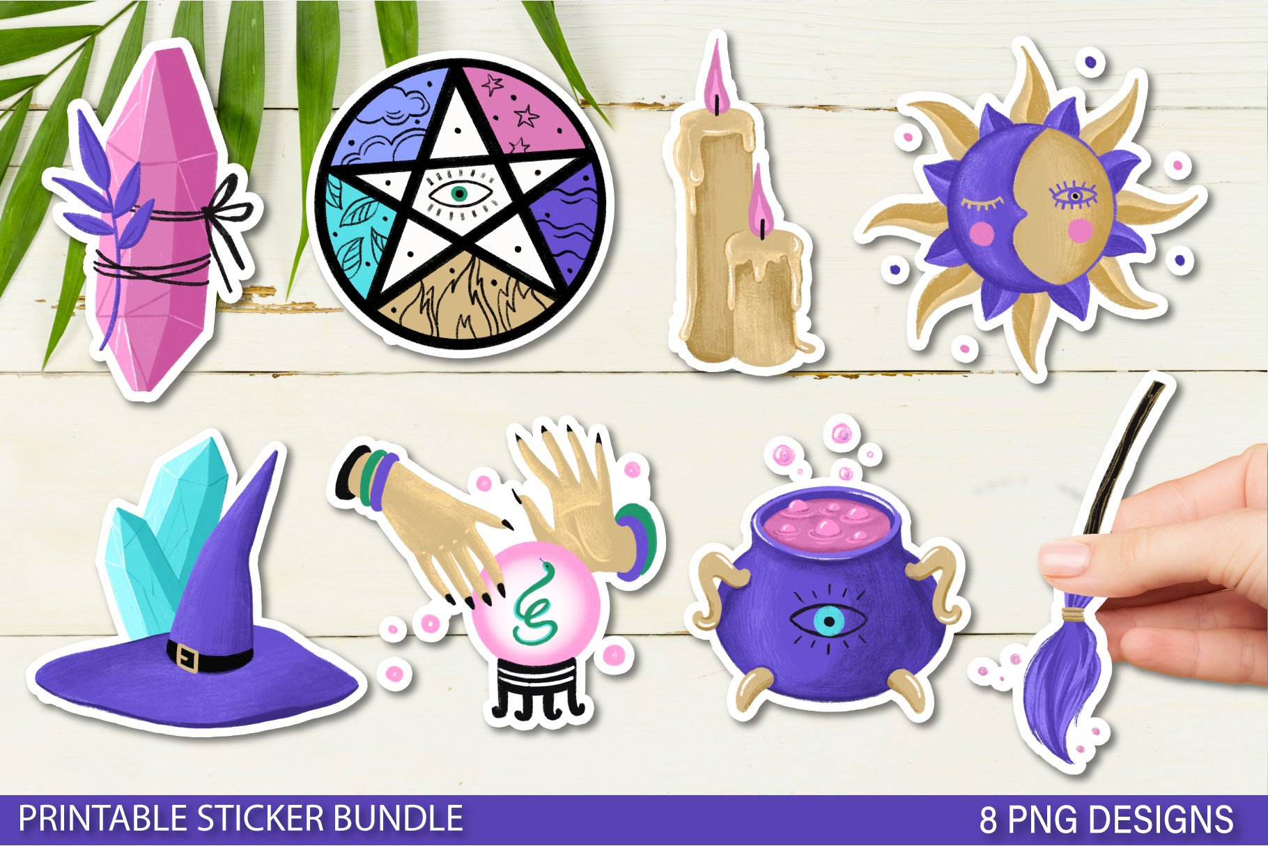 Celestial bundle png / Printable Stickers