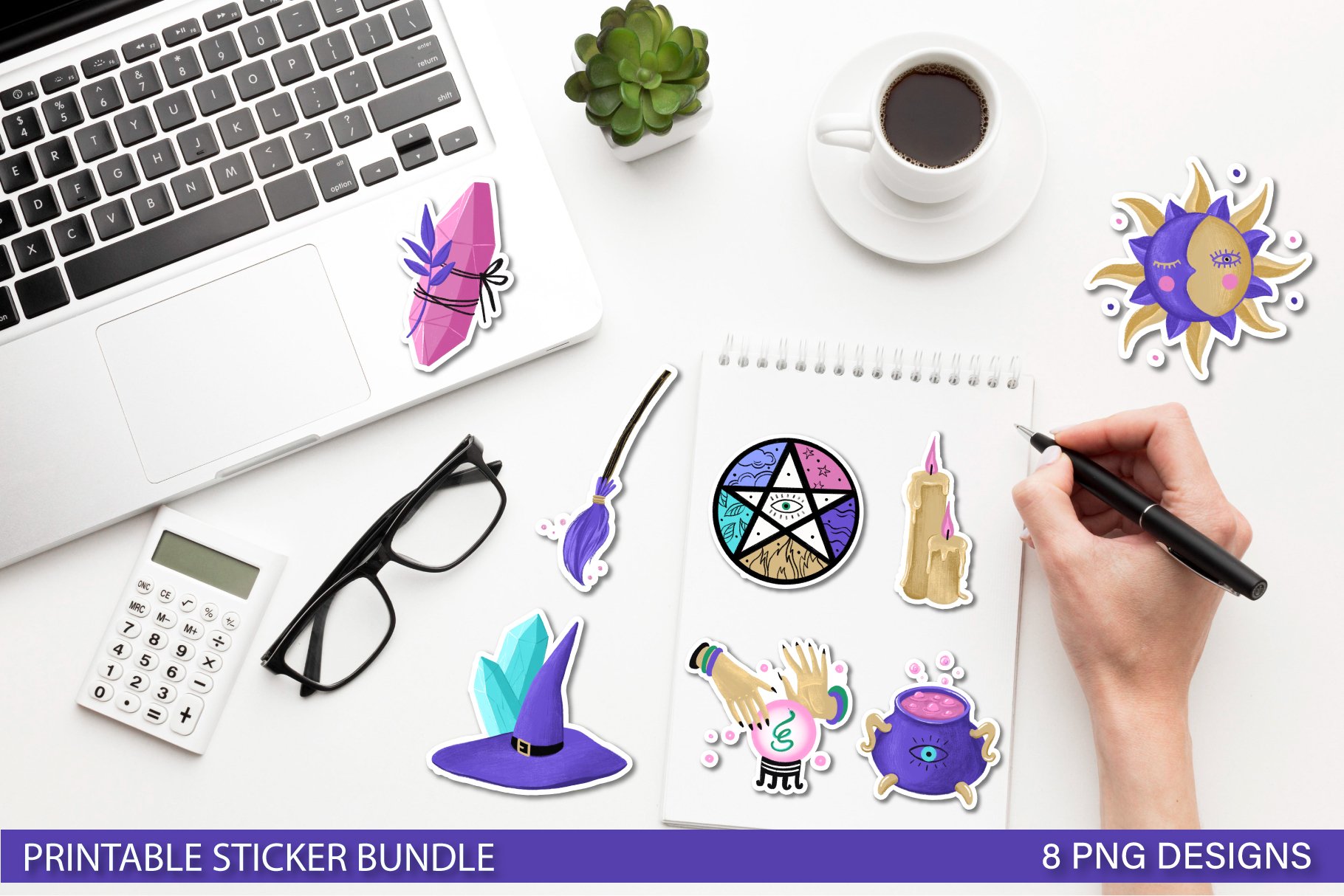 Celestial bundle png / Printable Stickers 2