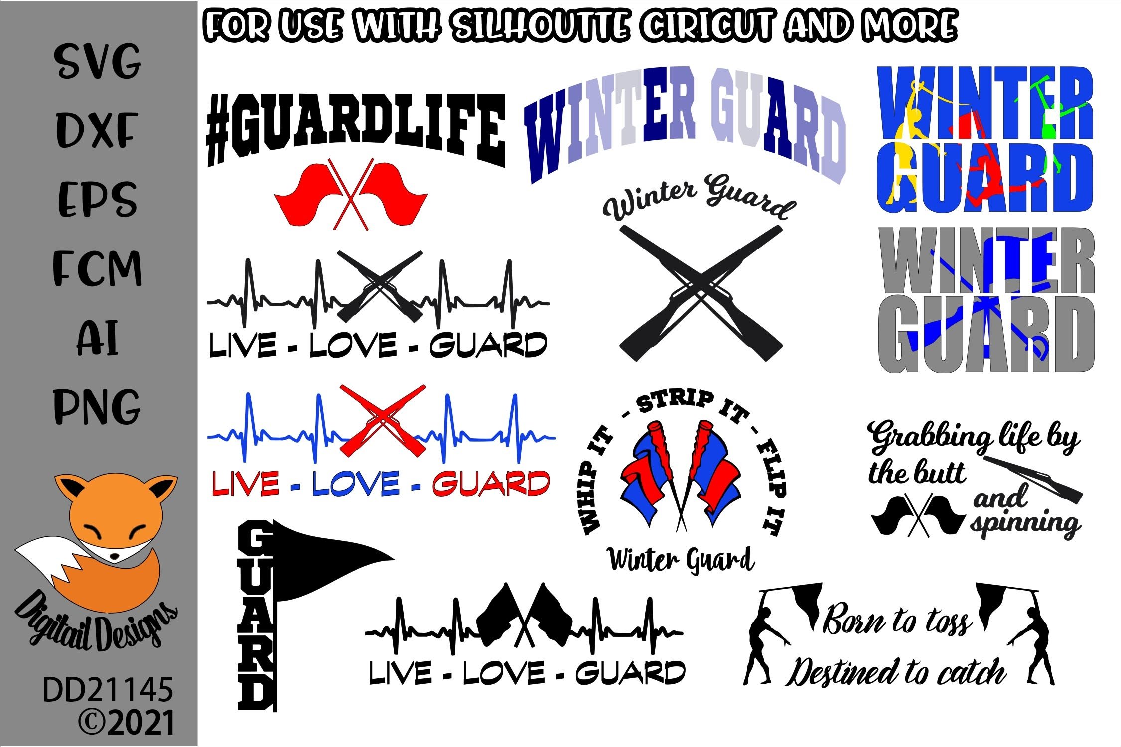 Winter Guard 12 SVG Bundle