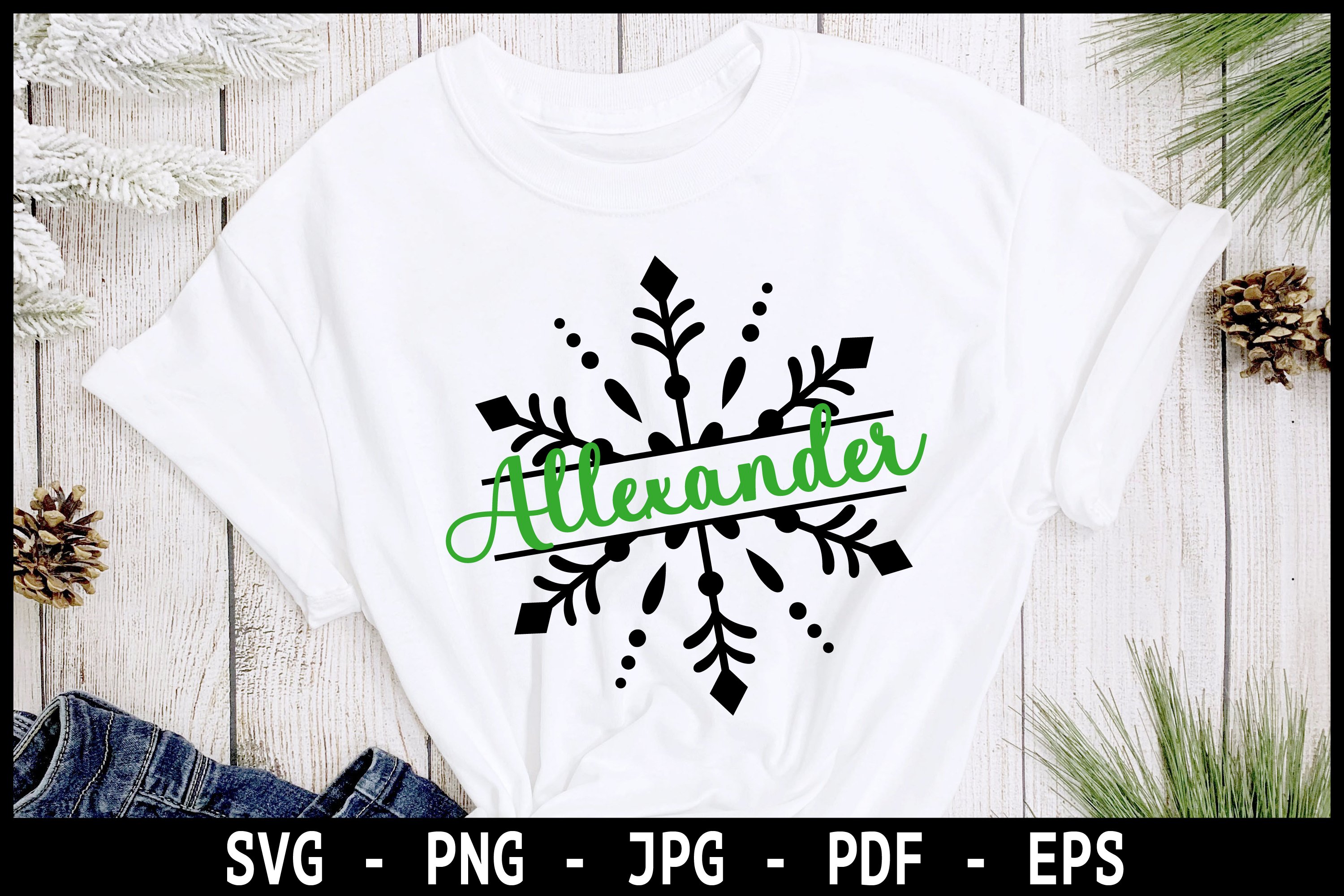 12 Family Christmas Monogram SVG, Christmas Ornament SVG 2