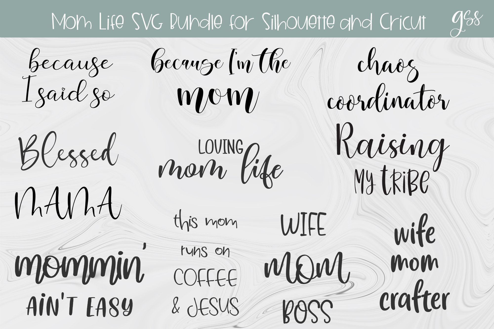 Mom Life SVG Bundle, SVG Files for Cricut
