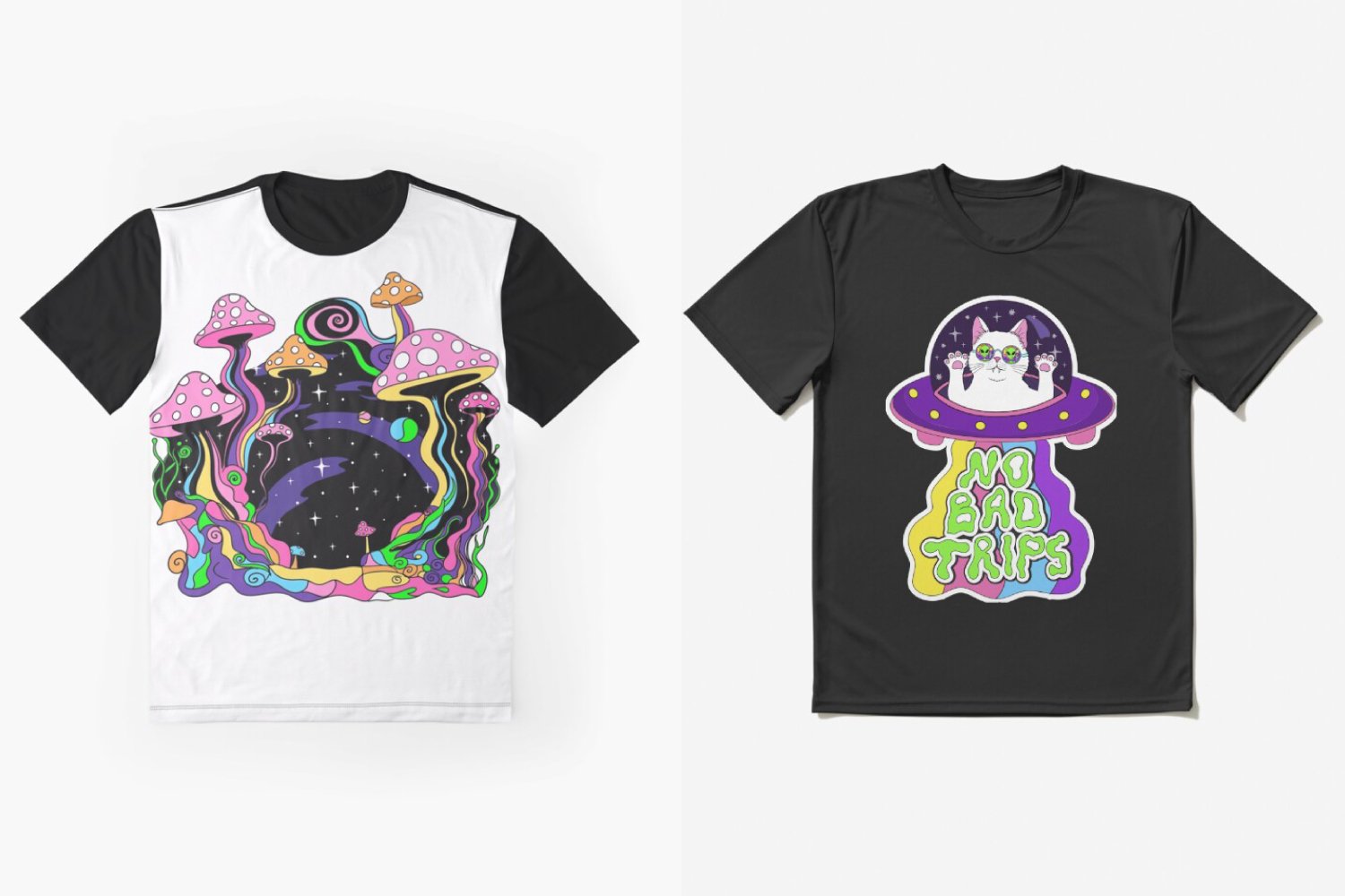 Space groovy psychedelic stickers png 3