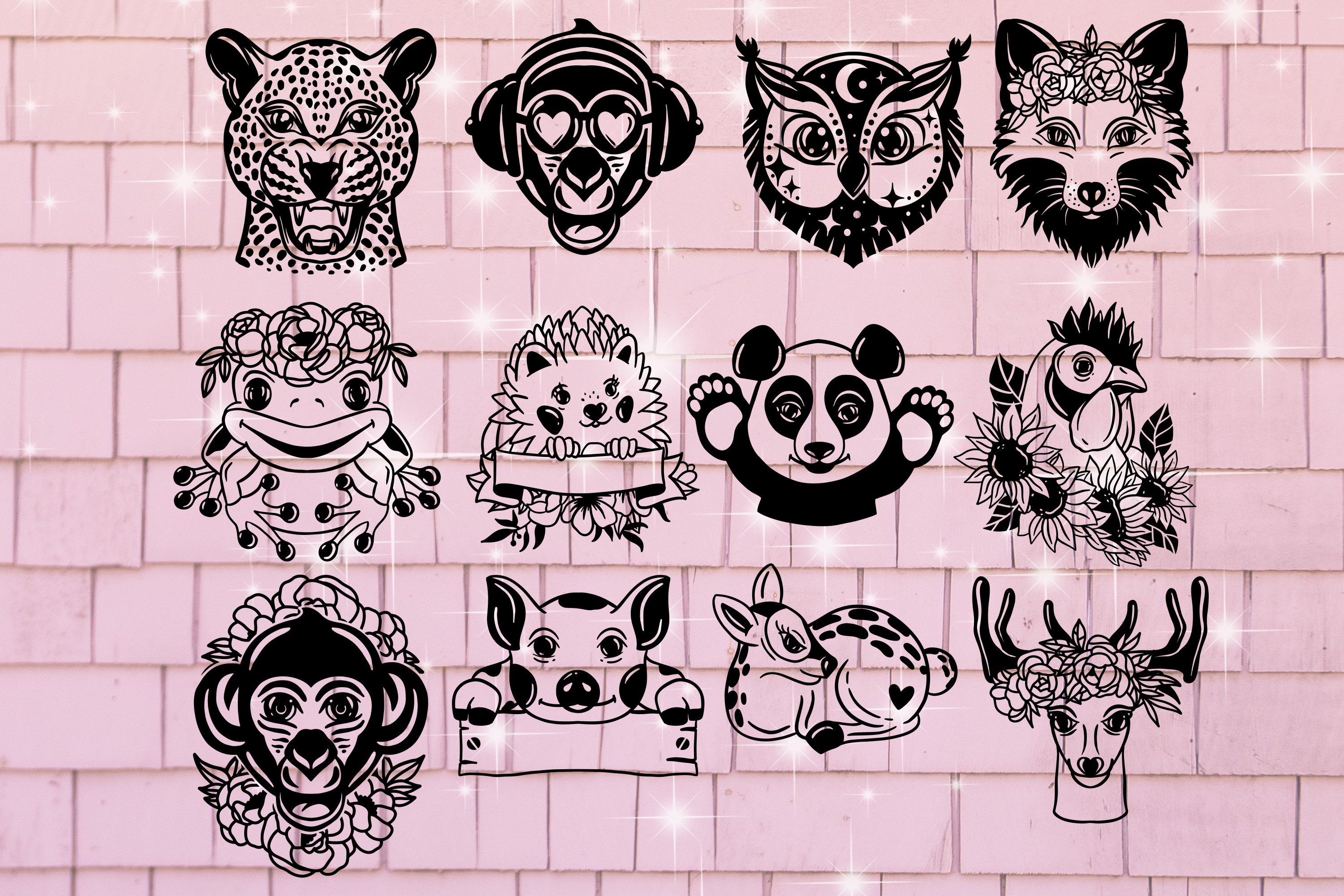 Animal Svg Bundle of 52 designs Big Set 3