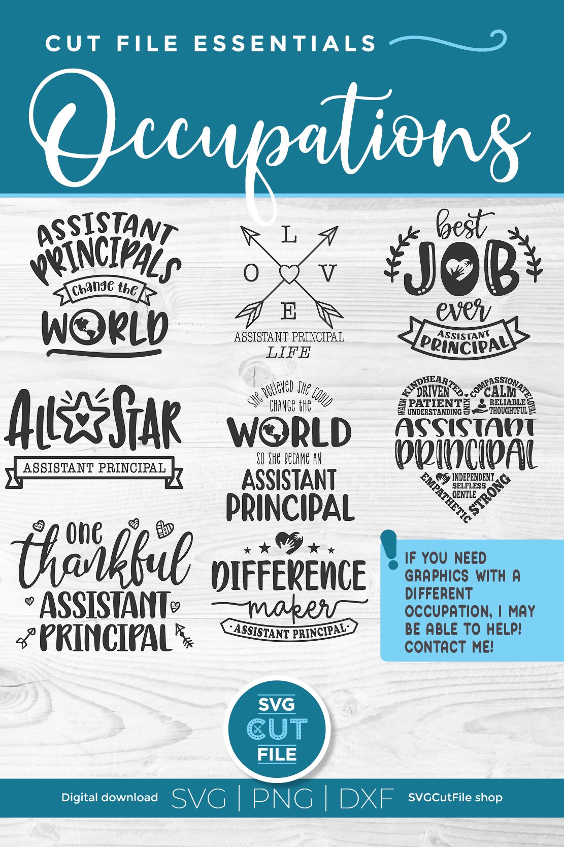 Assistant Principal svg bundle, Elementary school principal 2