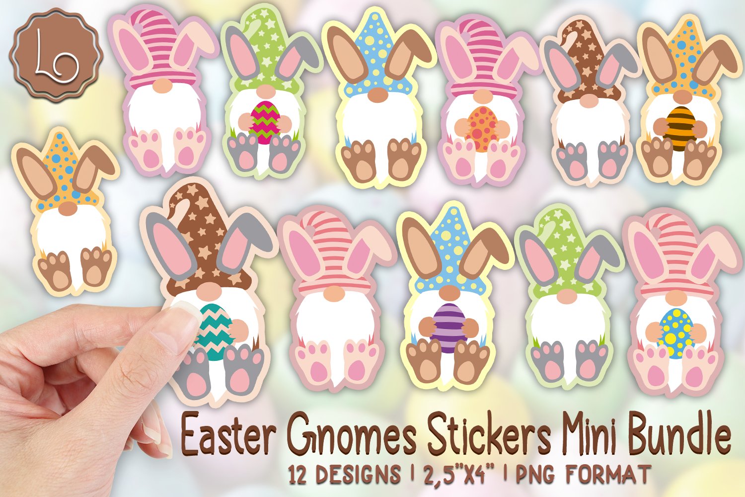 Easter Gnomes Stickers Mini Bundle