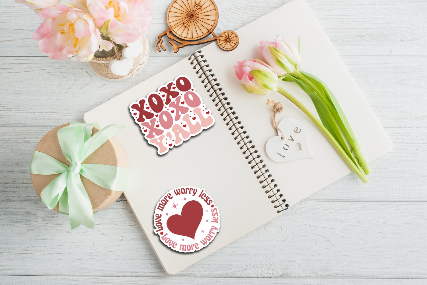 Retro Valentines Day Sticker Bundle, Valentines Day Sticker 3