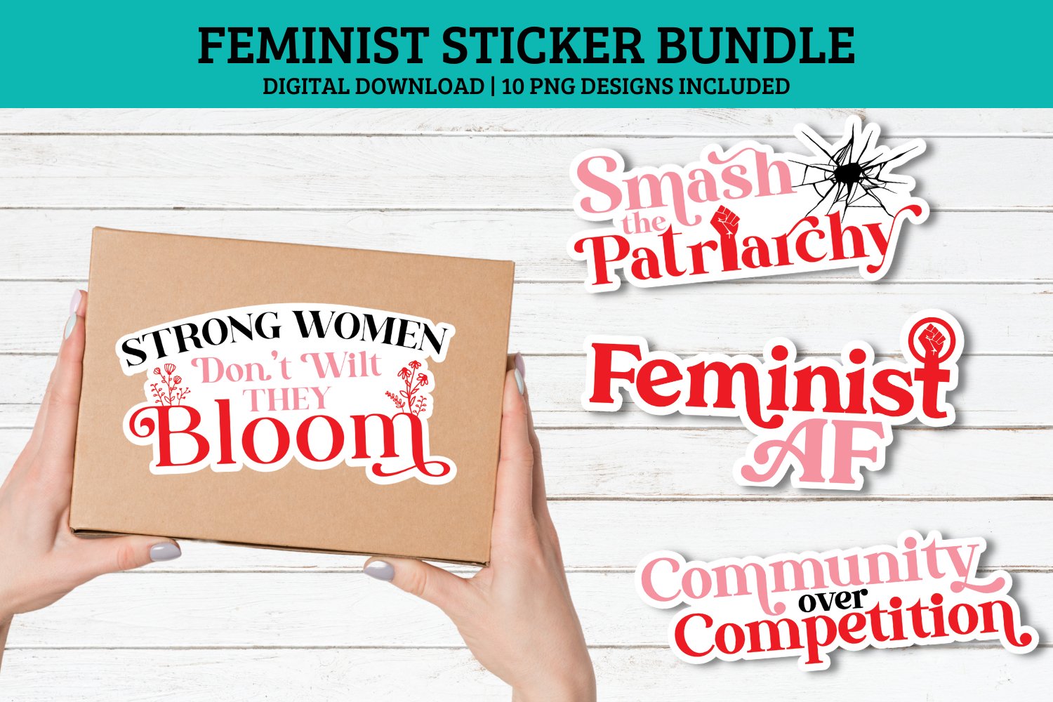 Feminist Sticker Bundle| 10 Female Empowerment Stickers 2