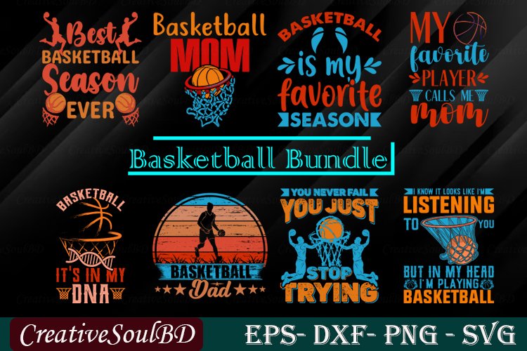 Basketball SVG Bundle Cut File, Basketball Quotes Svg,