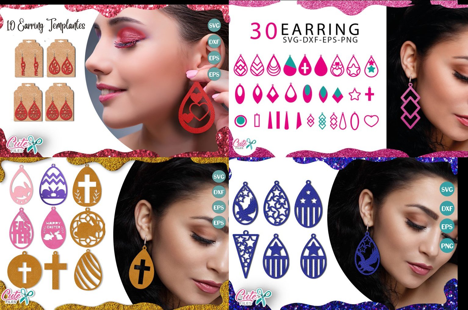 Huge earring templante bundle for crafter 2