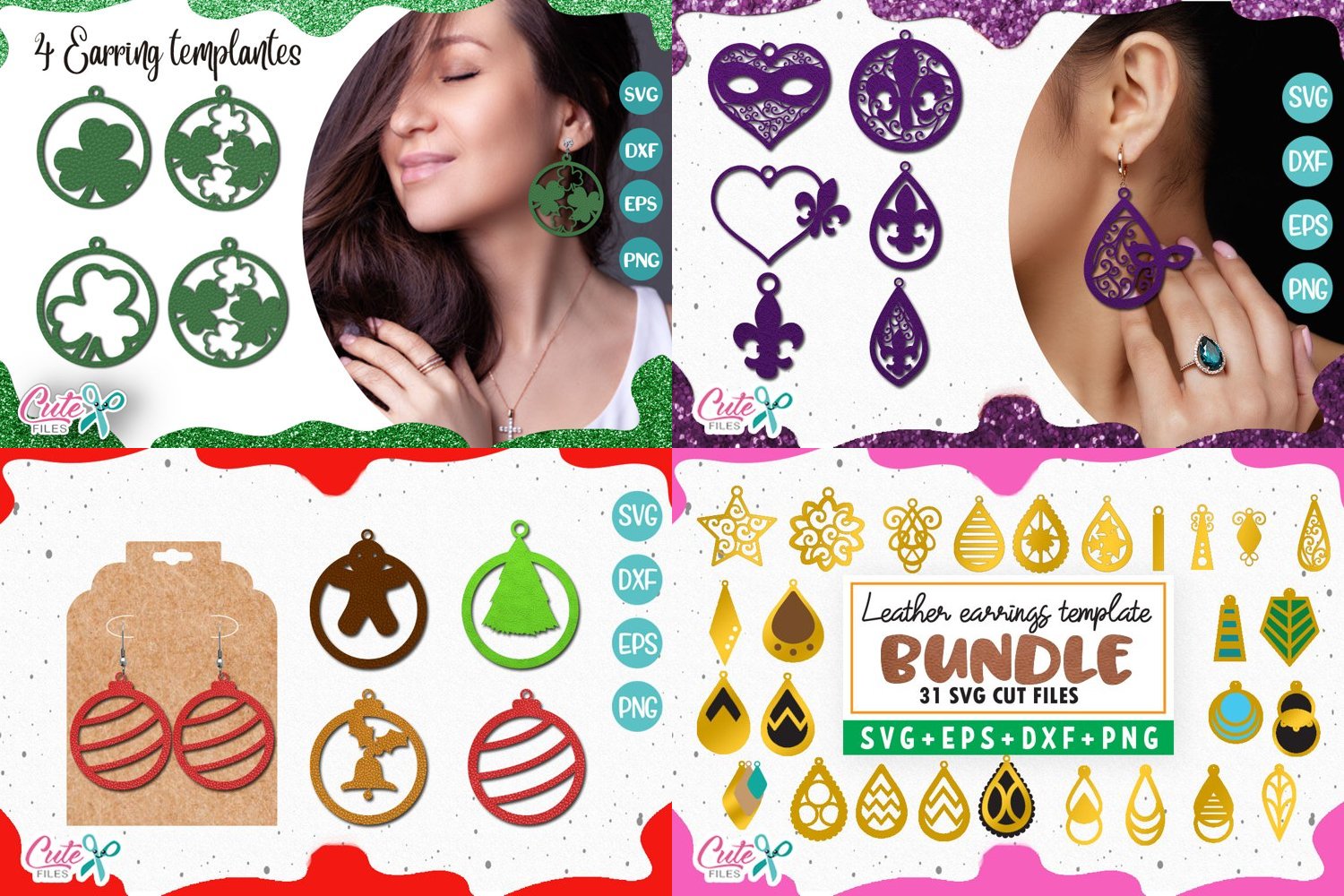 Huge earring templante bundle for crafter 3