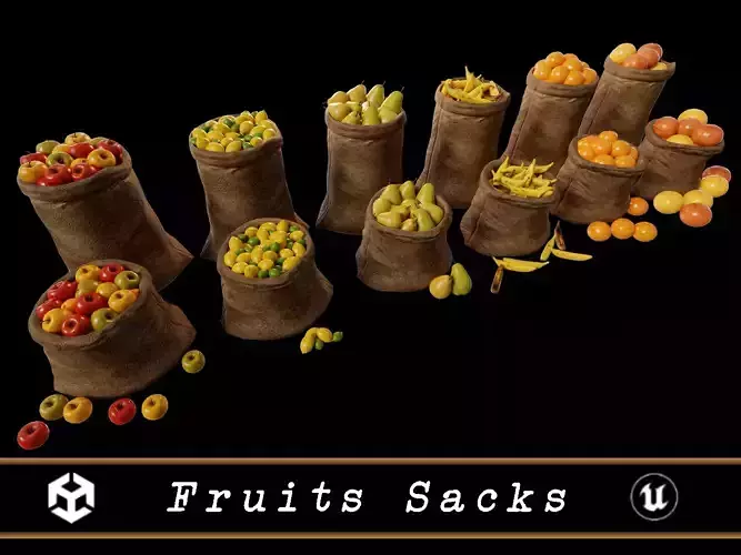 Medieval Fruits Food Sacks Pack