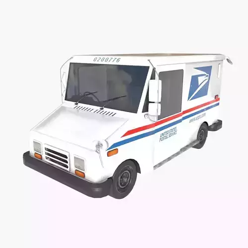 Grumman LLV USA post Low-poly 3D model